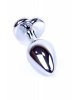 Plug-Jewellery Silver  Heart PLUG- Clear